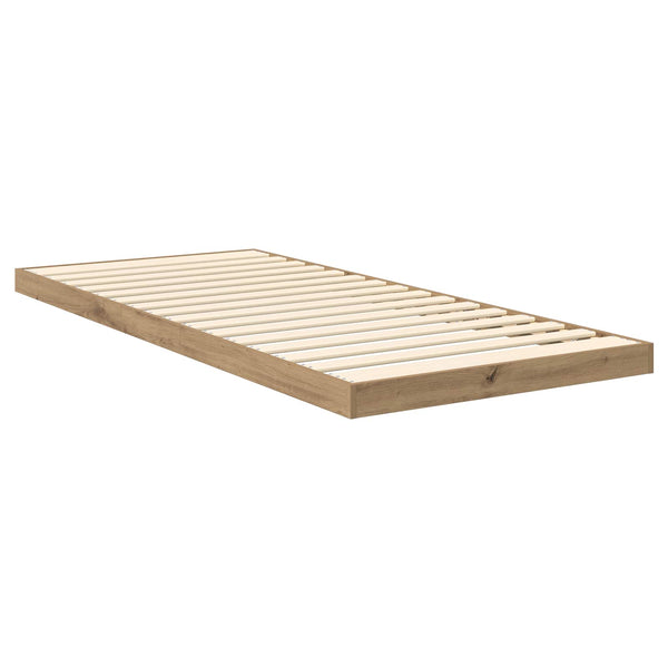 vidaXL Floor Bed Frame Artisan Oak 90 x 190 cm Engineered Wood