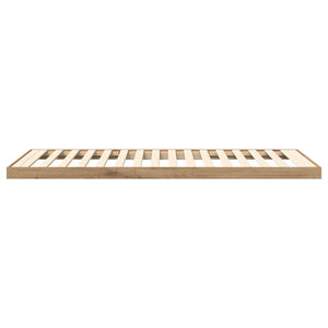 vidaXL Floor Bed Frame Artisan Oak 90 x 190 cm Engineered Wood