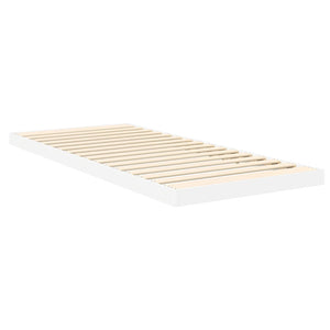 vidaXL Floor Bed Frame White 80 x 200 cm Engineered Wood