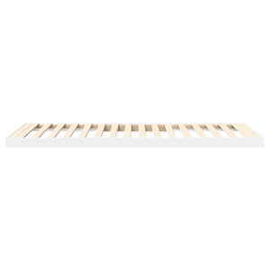 vidaXL Floor Bed Frame White 80 x 200 cm Engineered Wood