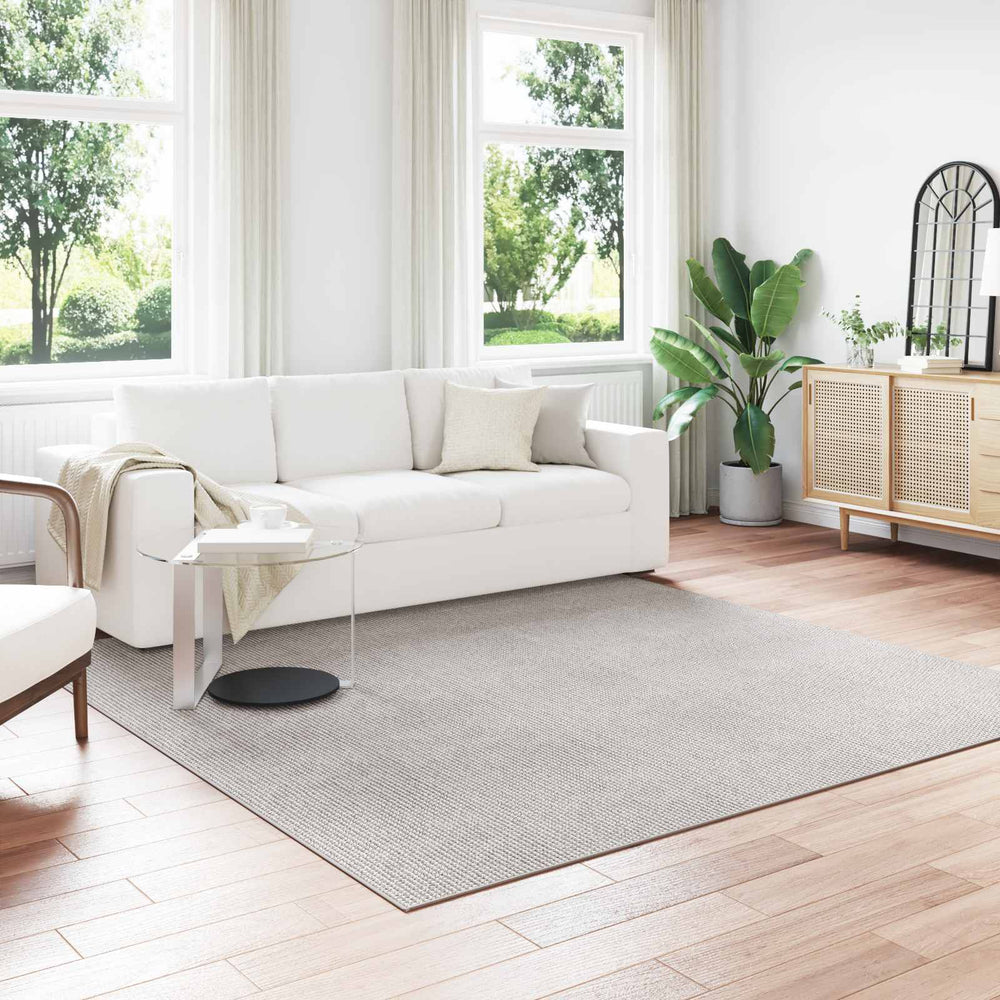 vidaXL Square Area Rugs LUGO Cream 240 x 240 cm Polyester