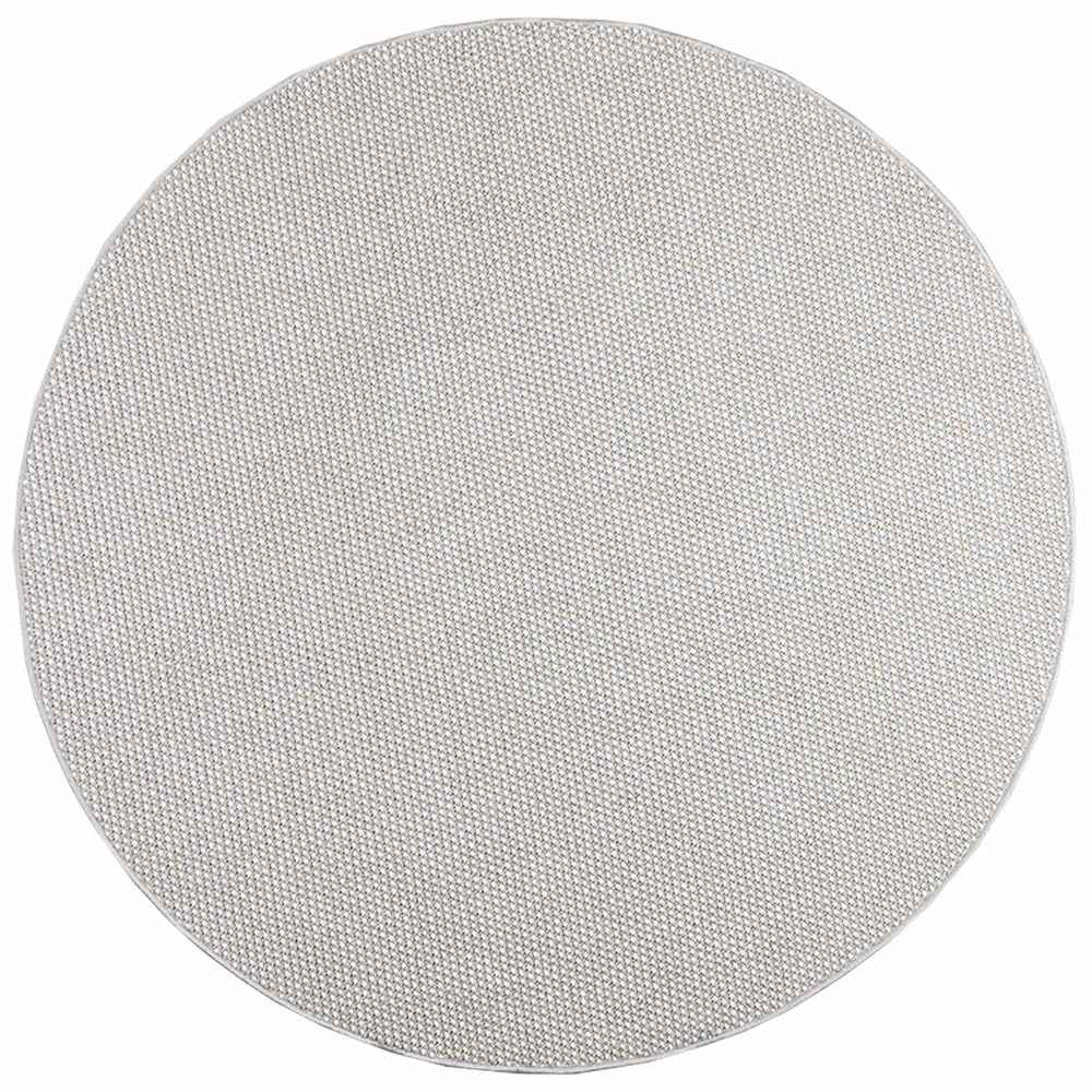 Runder Teppich LUGO Creme Grau Ø 160cm