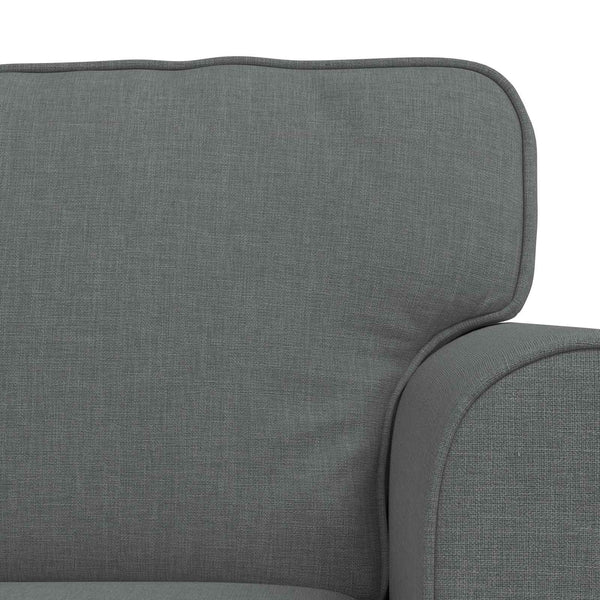 vidaXL Sofa Set 2 pcs Dark Gray 155 x 82 x 80 cm Fabric