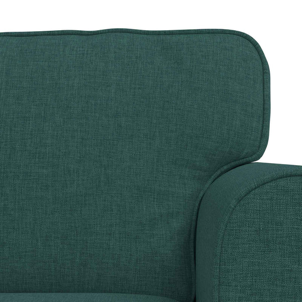 vidaXL Sofa Set 2 pcs Dark Green 155 x 82 x 80 cm Fabric