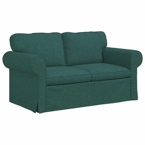 vidaXL Sofa Set 2 pcs Dark Green 155 x 82 x 80 cm Fabric