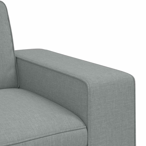 vidaXL Sofa Set 2 pcs Light Gray 162 x 80 x 82 cm Fabric