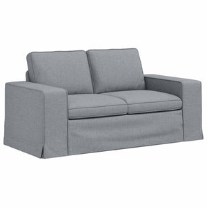 vidaXL Sofa Set 2 pcs Light Gray 162 x 80 x 82 cm Fabric
