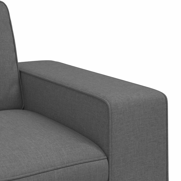 vidaXL Sofa Set 2 pcs Dark Grey 162 x 80 x 82 cm Fabric