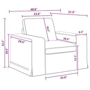vidaXL Sofa Set 2 pcs Dark Grey 162 x 80 x 82 cm Fabric