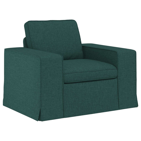 vidaXL Sofa Set 2 pcs Dark Green 162 x 80 x 82 cm Fabric