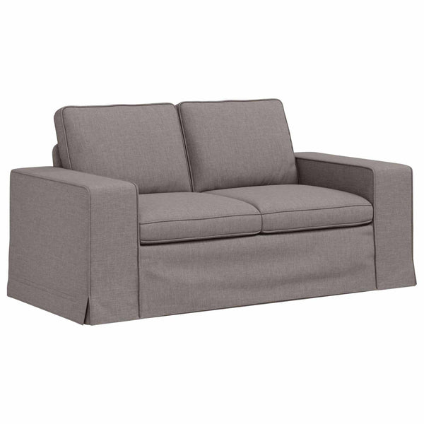 vidaXL Sofa Set 2 pcs Taupe 162 x 80 x 82 cm Fabric
