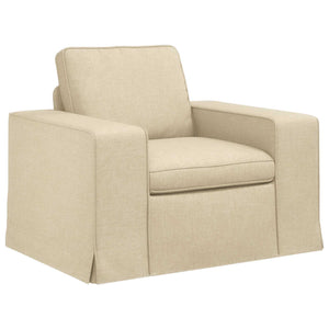 vidaXL Sofa Set 2 pcs Cream 162 x 80 x 82 cm Fabric