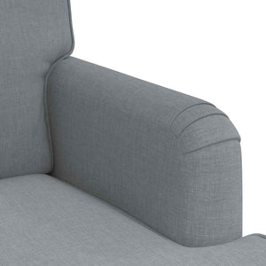 vidaXL Sofa Set 2 pcs Light Grey 144 x 80 x 85 cm Fabric