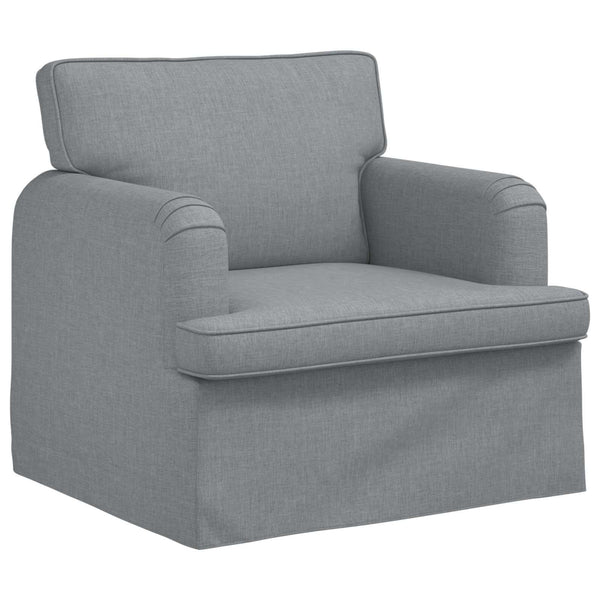 vidaXL Sofa Set 2 pcs Light Grey 144 x 80 x 85 cm Fabric