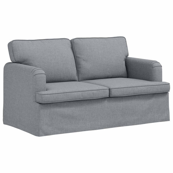 vidaXL Sofa Set 2 pcs Light Grey 144 x 80 x 85 cm Fabric