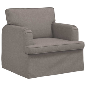 vidaXL Sofa Set 2 pcs Taupe 144 x 80 x 85 cm Fabric
