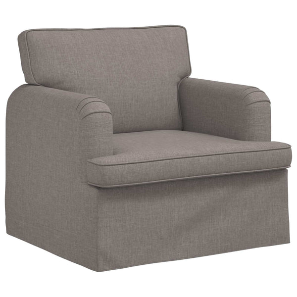 vidaXL Sofa Set 2 pcs Taupe 144 x 80 x 85 cm Fabric