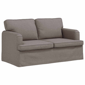 vidaXL Sofa Set 2 pcs Taupe 144 x 80 x 85 cm Fabric
