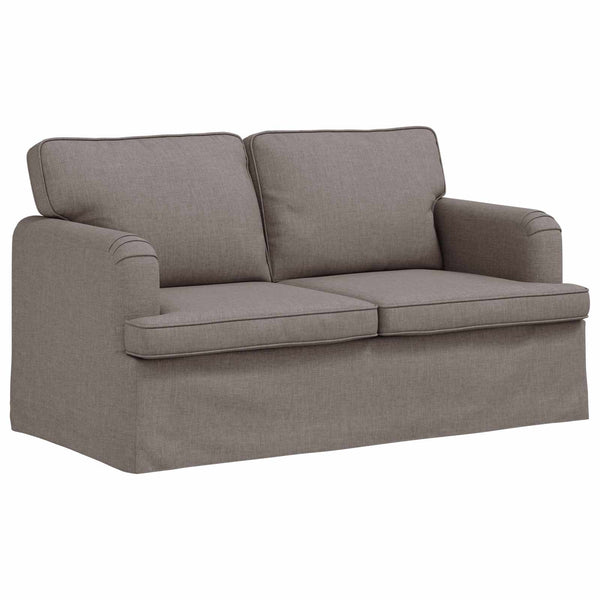 vidaXL Sofa Set 2 pcs Taupe 144 x 80 x 85 cm Fabric