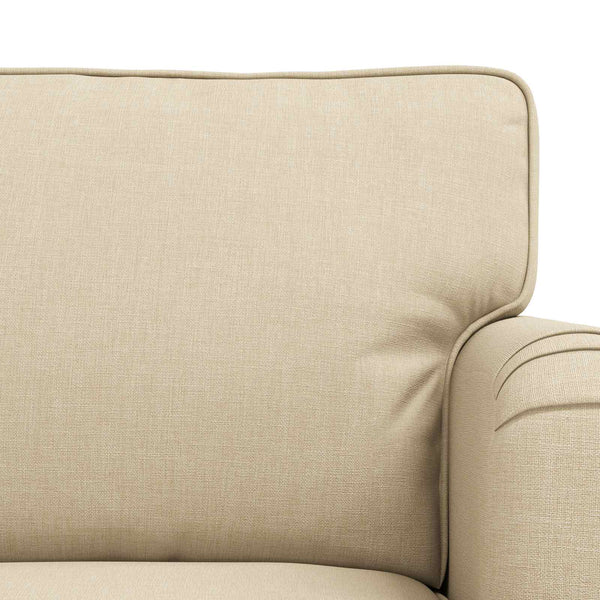 vidaXL Sofa Set 2 pcs Cream 144 x 80 x 85 cm Fabric