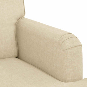 vidaXL Sofa Set 2 pcs Cream 144 x 80 x 85 cm Fabric