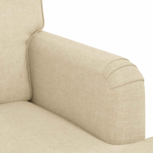 vidaXL Sofa Set 2 pcs Cream 144 x 80 x 85 cm Fabric