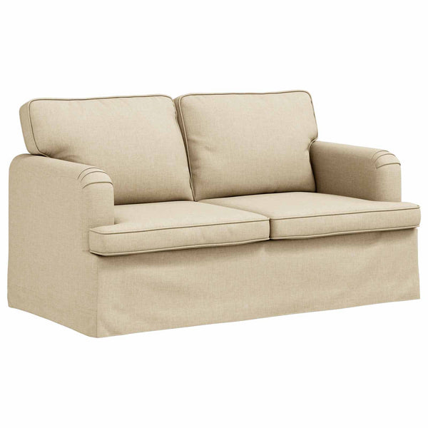 vidaXL Sofa Set 2 pcs Cream 144 x 80 x 85 cm Fabric