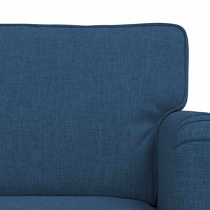 vidaXL Sofa Set 2 pcs Blue 144 x 80 x 85 cm Fabric