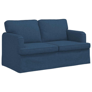 vidaXL Sofa Set 2 pcs Blue 144 x 80 x 85 cm Fabric