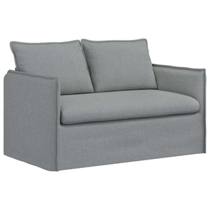 vidaXL Sofa Set 2 pcs Light Grey 136 x 82 x 85 cm Fabric