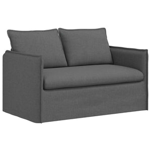 vidaXL Sofa Set 2 pcs Dark Gray 136 x 82 x 85 cm Fabric