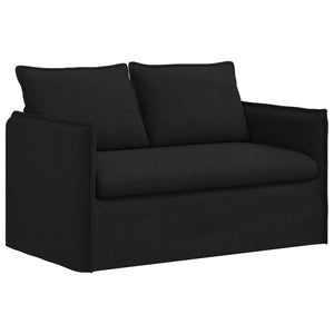 vidaXL Sofa Set 2 pcs Black 136 x 82 x 85 cm Fabric