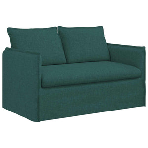 vidaXL Sofa Set 2 pcs Dark Green 136 x 82 x 85 cm Fabric