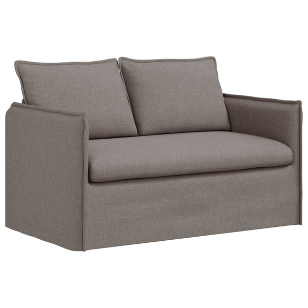 vidaXL Sofa Set 2 pcs Taupe 136 x 82 x 85 cm Fabric