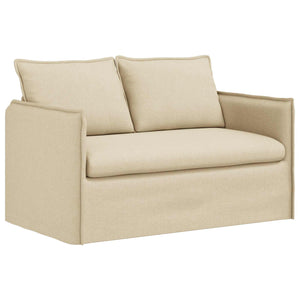 vidaXL Sofa Set 2 pcs Cream 136 x 82 x 85 cm Fabric