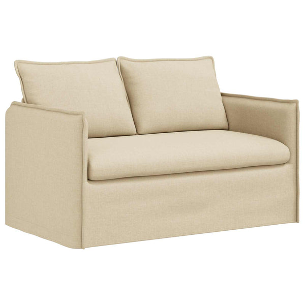 vidaXL Sofa Set 2 pcs Cream 136 x 82 x 85 cm Fabric