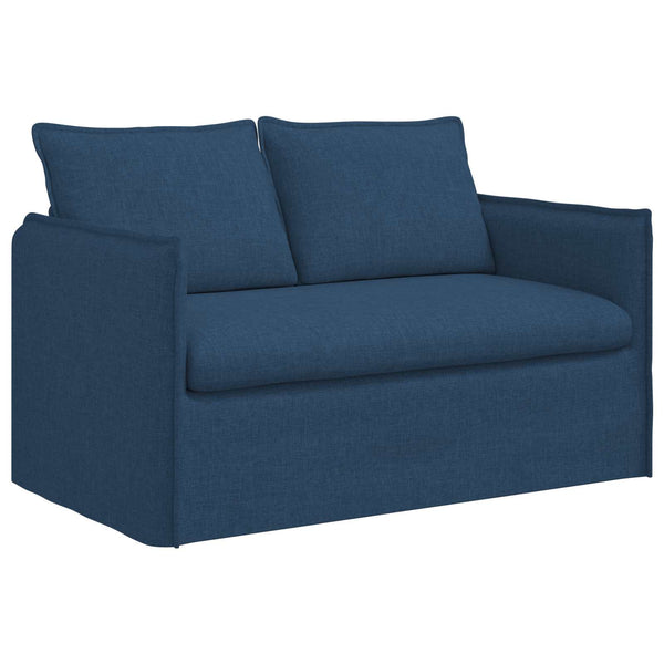 vidaXL Sofa Set 2 pcs Blue 136 x 82 x 85 cm Fabric