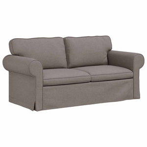 vidaXL Sofa Set 2 pcs Taupe 175 x 82 x 80 cm Fabric