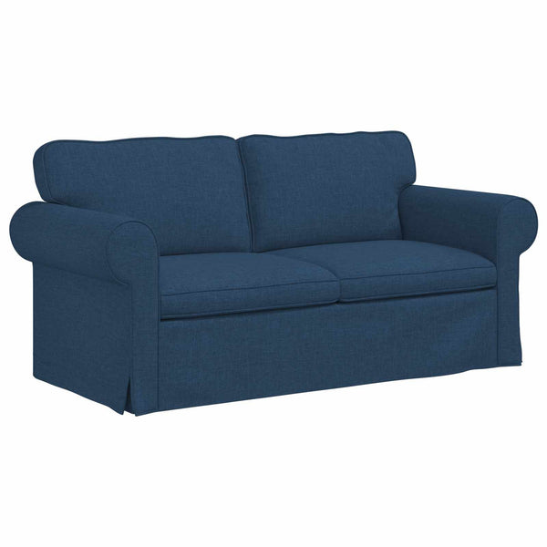 vidaXL Sofa Set 2 pcs Blue 175 x 82 x 80 cm Fabric