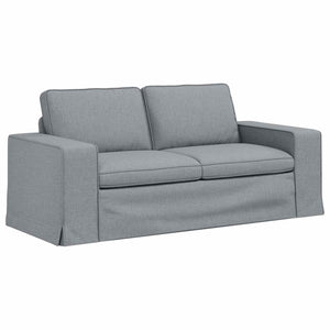 vidaXL Sofa Set 2 pcs Light Grey 182 x 80 x 82 cm Fabric