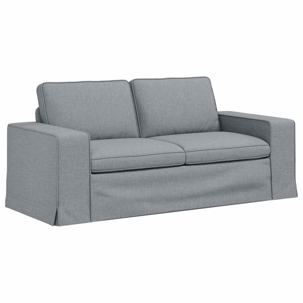 vidaXL Sofa Set 2 pcs Light Grey 182 x 80 x 82 cm Fabric