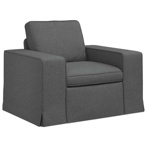 vidaXL Sofa Set 2 pcs Dark Gray 182 x 80 x 82 cm Fabric
