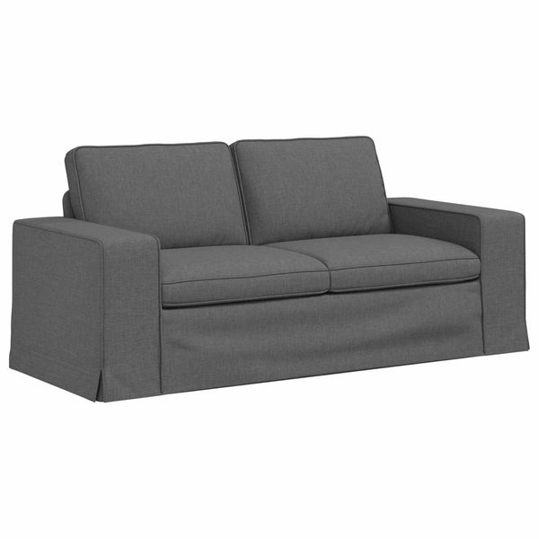 vidaXL Sofa Set 2 pcs Dark Gray 182 x 80 x 82 cm Fabric