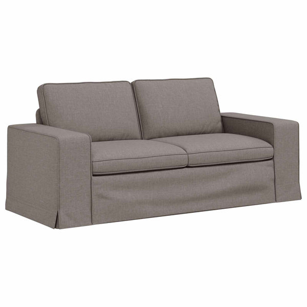 vidaXL Sofa Set 2 pcs Taupe 182 x 80 x 82 cm Fabric
