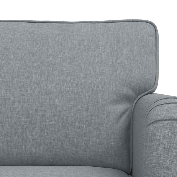vidaXL Sofa Set 2 pcs Light Grey 162 x 80 x 85 cm Fabric