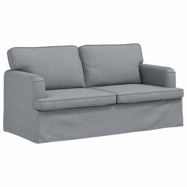 vidaXL Sofa Set 2 pcs Light Grey 162 x 80 x 85 cm Fabric