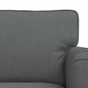 vidaXL Sofa Set 2 Pieces Dark Grey 162 x 80 x 85 cm Fabric