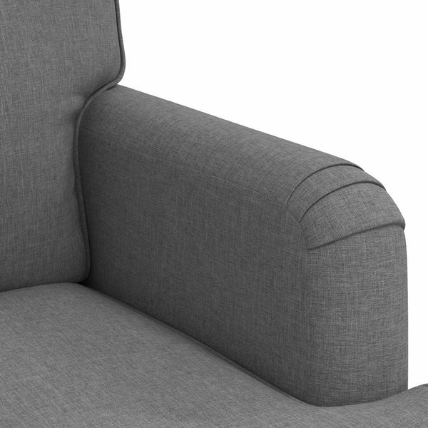vidaXL Sofa Set 2 Pieces Dark Grey 162 x 80 x 85 cm Fabric