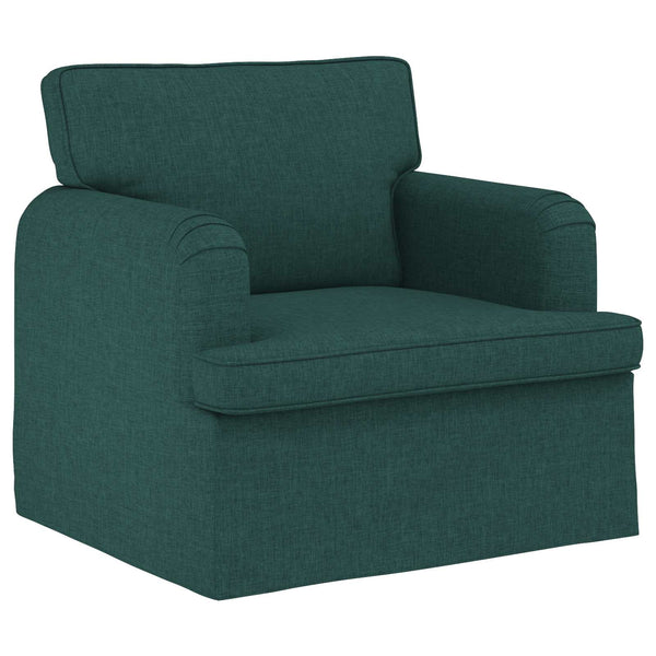 vidaXL Sofa Set 2 pcs Dark Green 162 x 80 x 85 cm Fabric