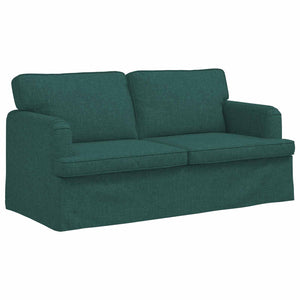 vidaXL Sofa Set 2 pcs Dark Green 162 x 80 x 85 cm Fabric